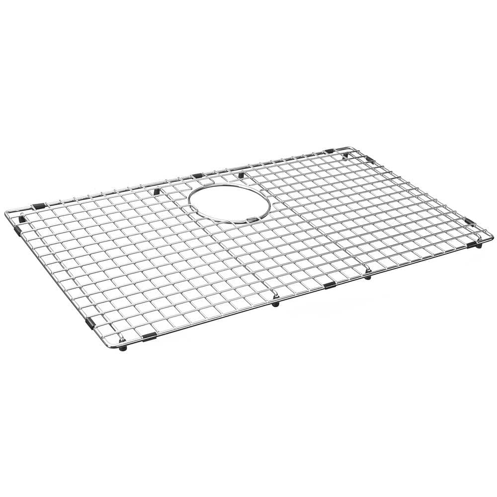 26.38-in x 14.45-in Rear Drain Heavy-Duty Stainless Steel Sink Grid NDG2715R - Hercitys