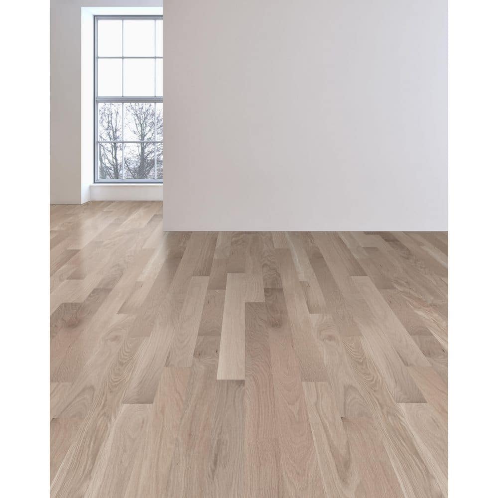 3/4 in. W Thick x 3.25 in. Wide x Random Length Select Unfinished Solid White Oak Hardwood Flooring (21.4 sq. ft. /case) - Hercitys
