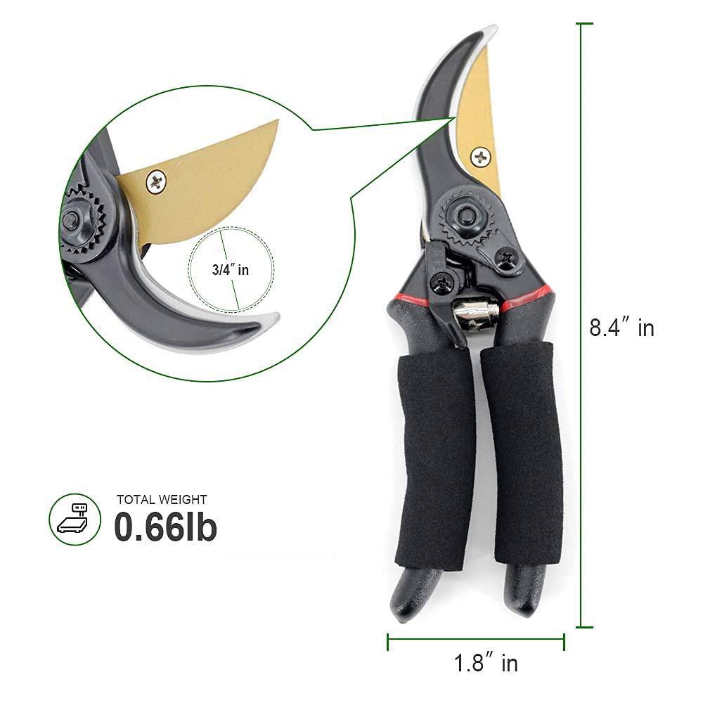 1.8 in. Pruning Shears Garden Bypass - Hercitys