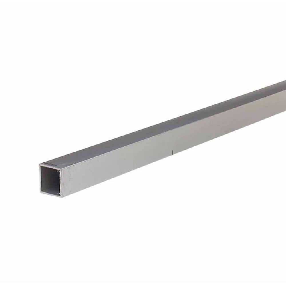 1 in. x 96 in. Mill Aluminum 0.063 in. Thick Square Tubing - Hercitys