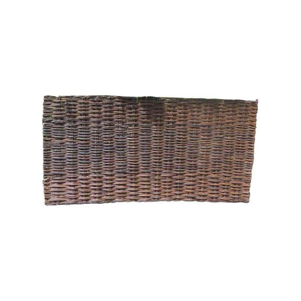 24 in. H x 72 in. W Willow Woven Hurdle Fence Panel - Hercitys
