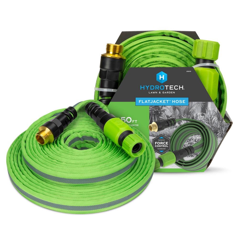 5/8 in. Dia x 50 ft. Flexible FlatJacket Garden Water Hose - Hercitys