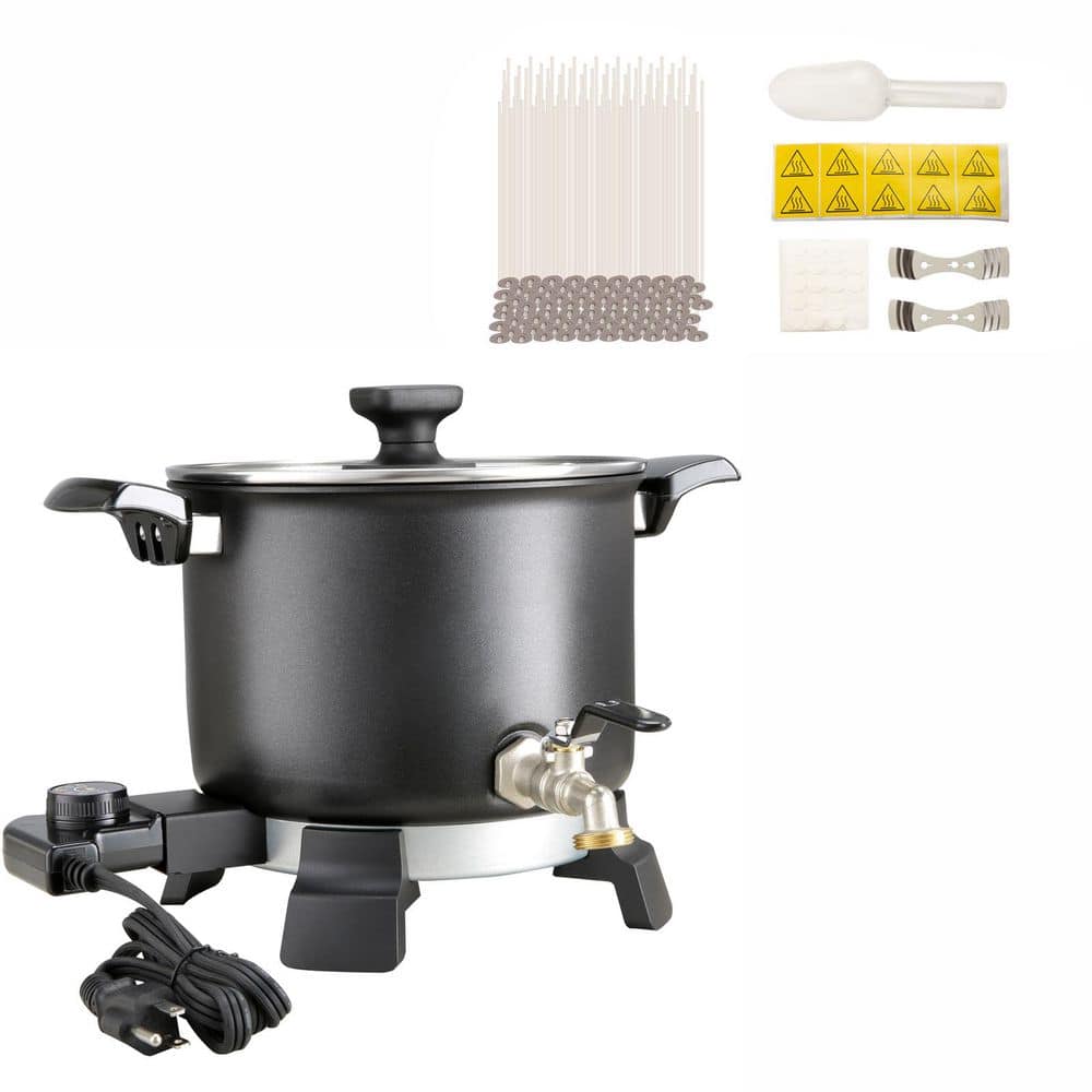 5 Liter Wax Melter for Candle Making, Large Electric Wax Melting Pot Easy Pour Spout, 4-level Temperature Control - Hercitys