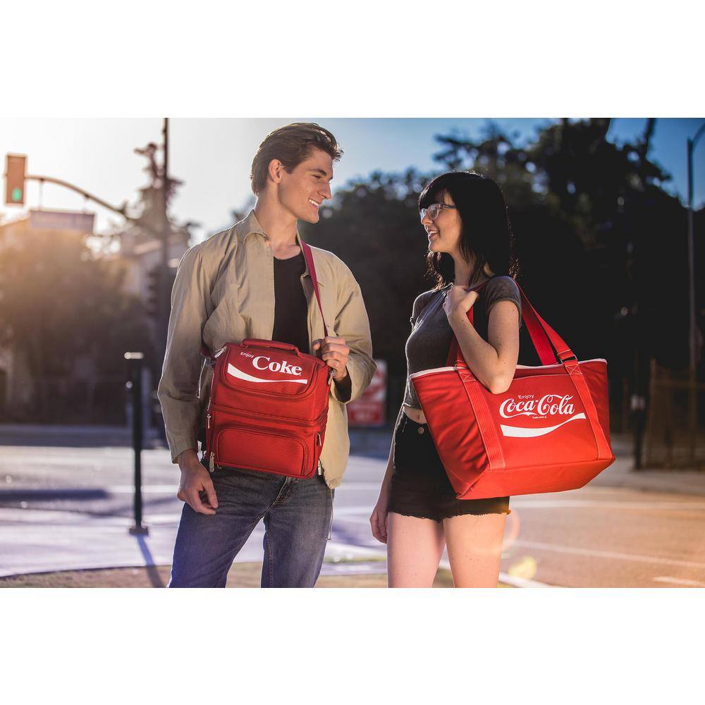 3 Qt. 8-Can Coca-Cola Pranzo Lunch Tote Cooler in Red - Hercitys