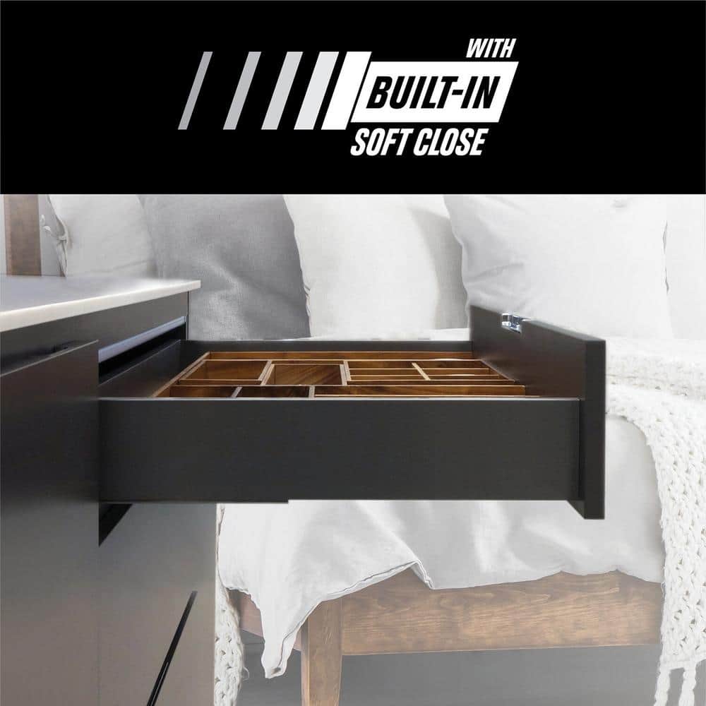 (Pair) 21 in. (533 mm) Full Extension Concealed Undermount Soft Close Drawer Slide - Hercitys