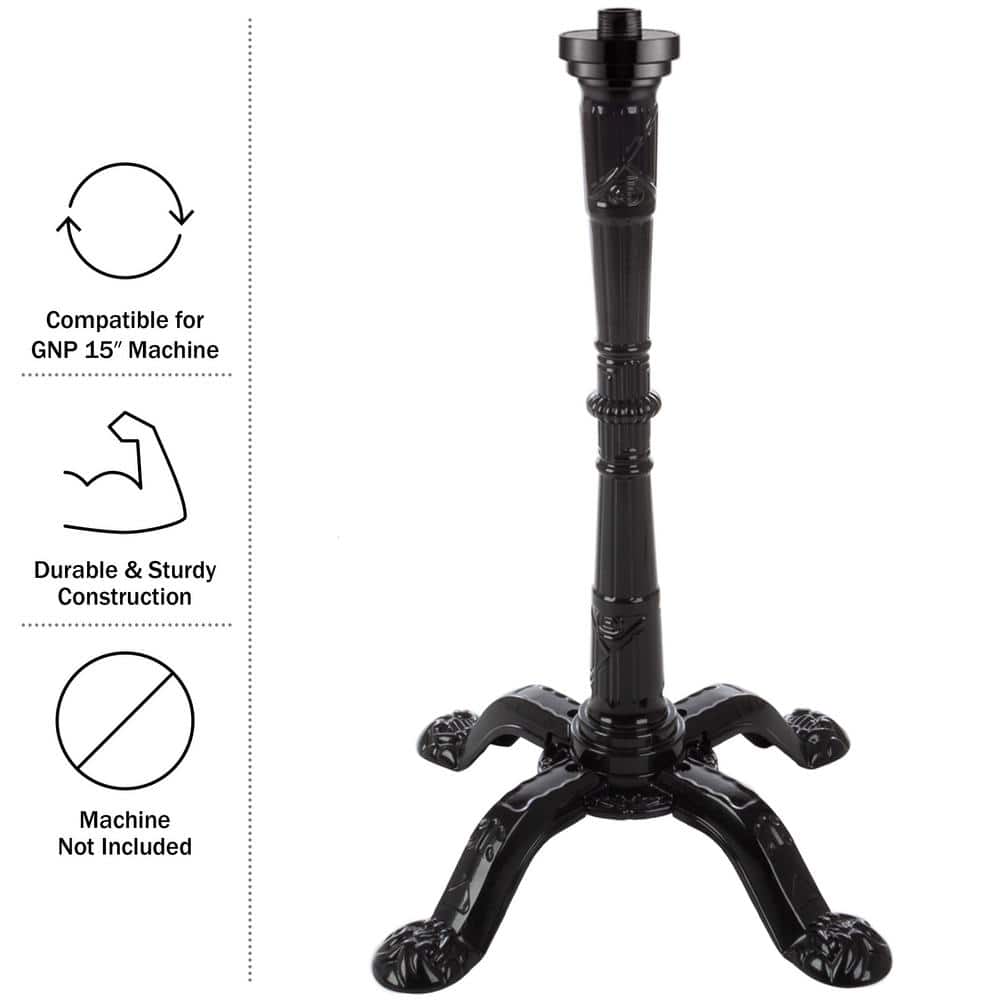 15 in. Gumball Machine Stand, Black - Hercitys