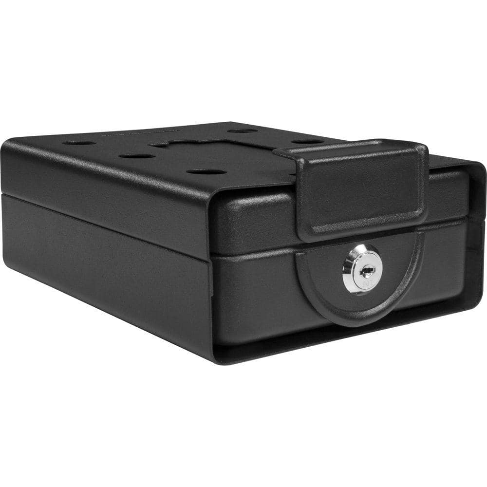 0.02 cu. ft. Steel Compact Key Lock Box Safe with Mounting Sleeve - Hercitys