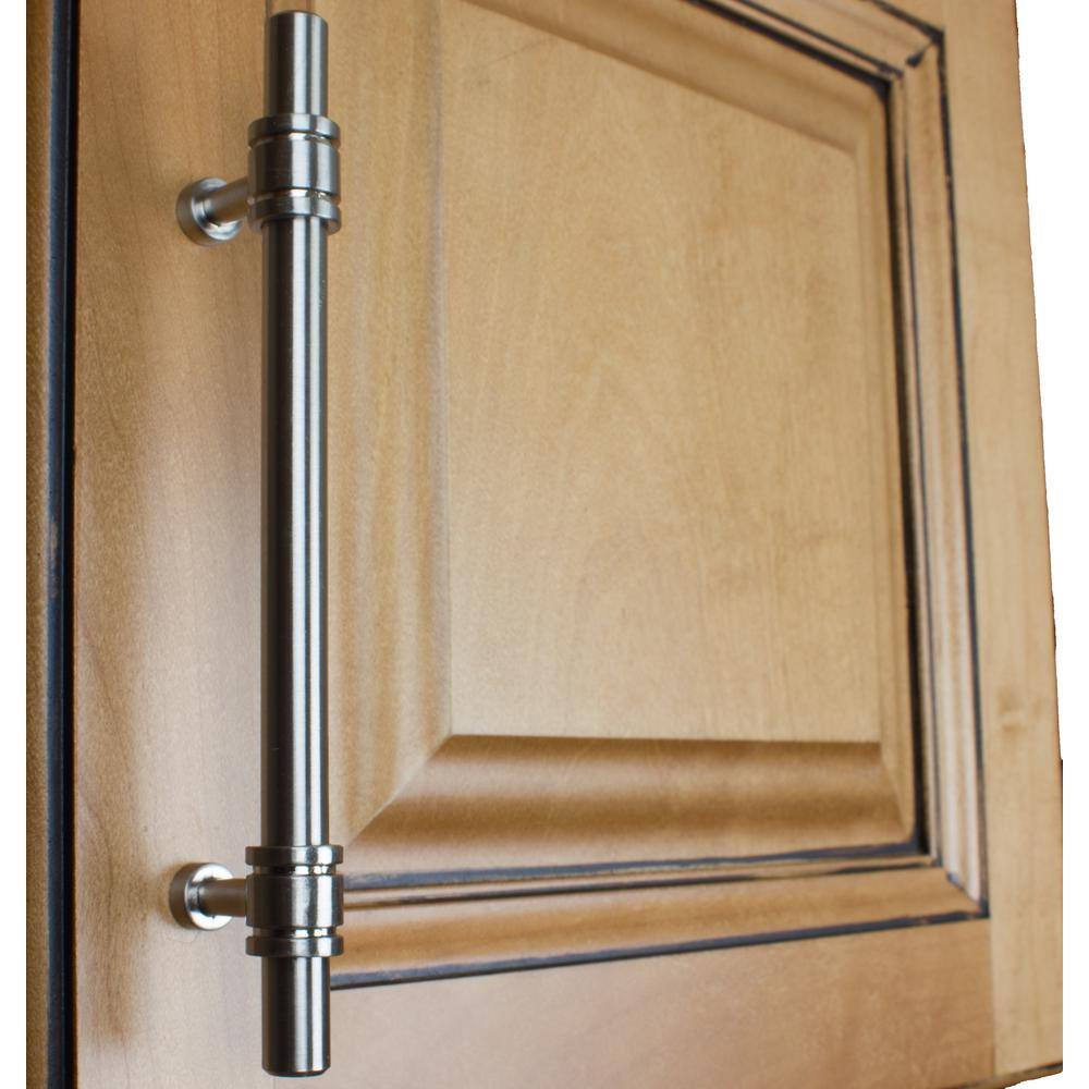 5 in. Center-to-Center Solid Steel Barrel Ring Cabinet Bar Pull (10-Pack) - Hercitys