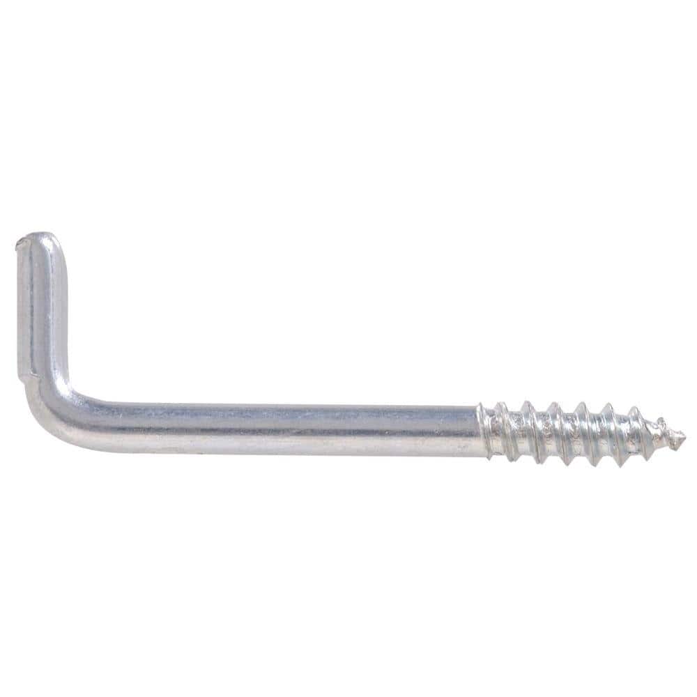 0.080 x 1 in. Zinc-Plated Square Bend Hook (100-Pack) - Hercitys
