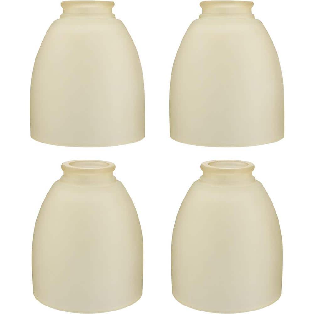 4PK-Lighting Accessory-Replacement Glass-Amber, 2-1/8 in. Fitter, 4-5/8 in. Dia. x 5-1/2 in. H - Hercitys