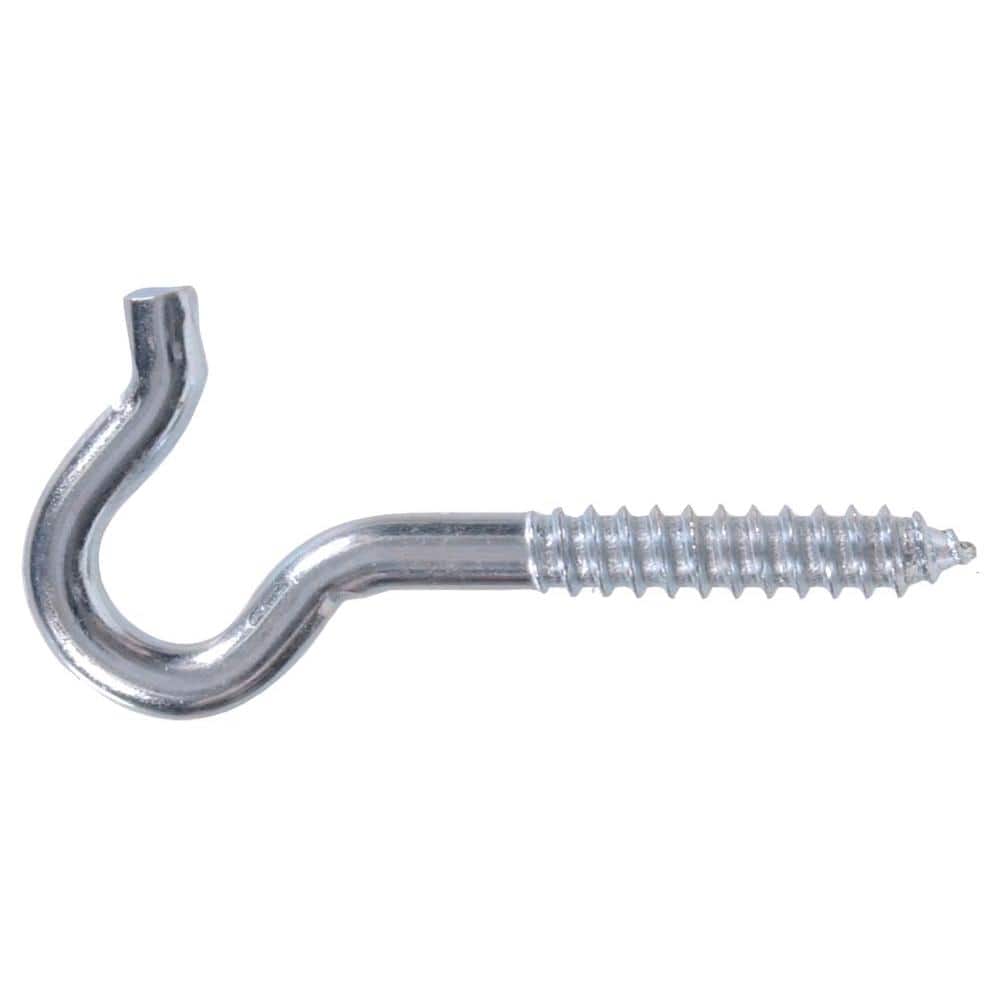 5/16 x 4-1/2 in. Zinc-Plated Heavy Duty Screw Hook (10-Pack) - Hercitys