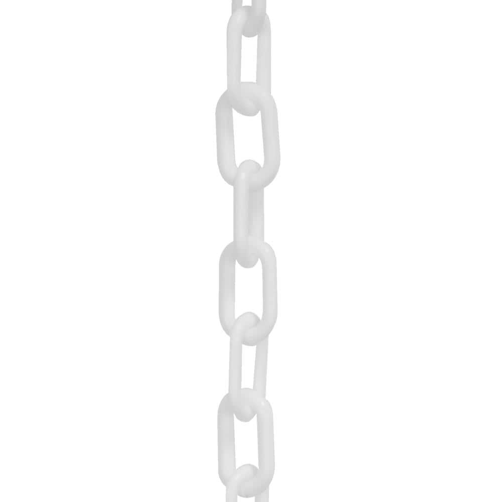 2 in. (#8, 51 mm) x 50 ft. HD White Plastic Chain - Hercitys