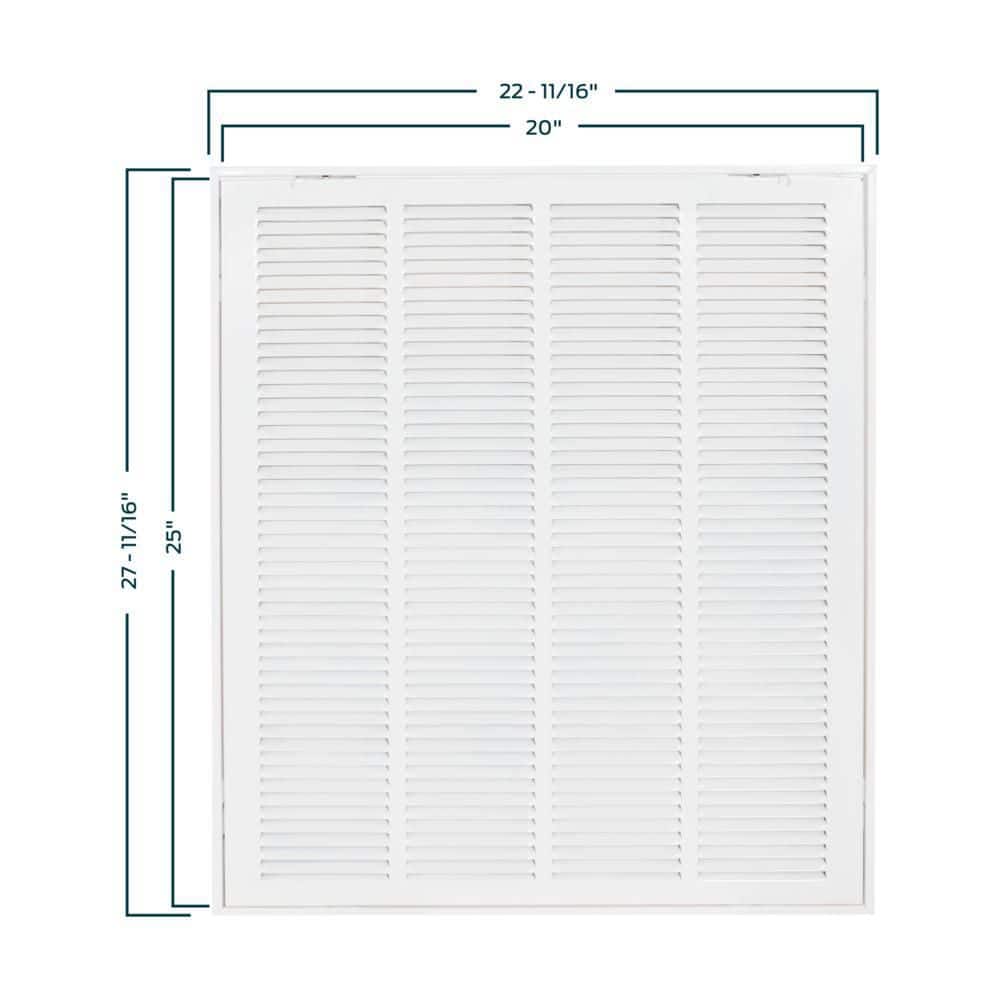 20 in. x 25 in. Steel Return Filter Grille - Hercitys