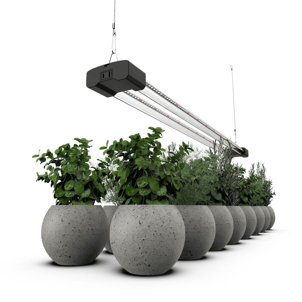 3 ft. LED Grow Light Full Spectrum 5000K Daylight and 660 nm Red Linkable Indoor Plant Fixture - Hercitys