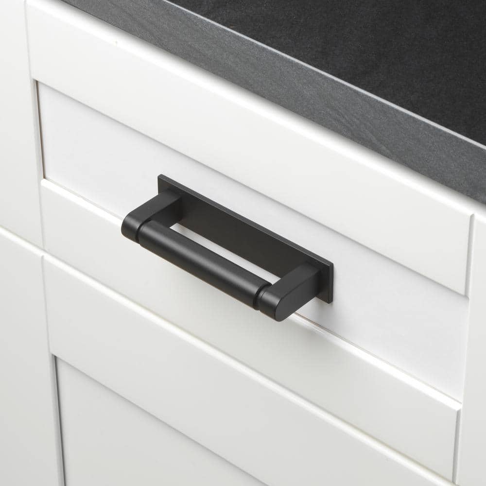 4-3/4 in. Squared Cabinet Backplate 3-3/4 in. Center to Center, 5342-96-MB - Hercitys