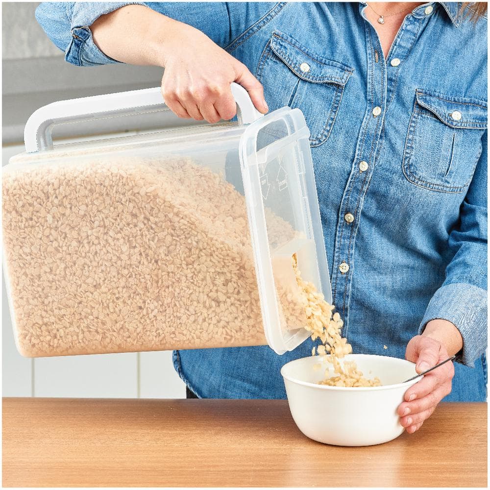 46 Cup “Store ‘N Pour” Canister w/Removeable Pour Spout 2PK - Hercitys