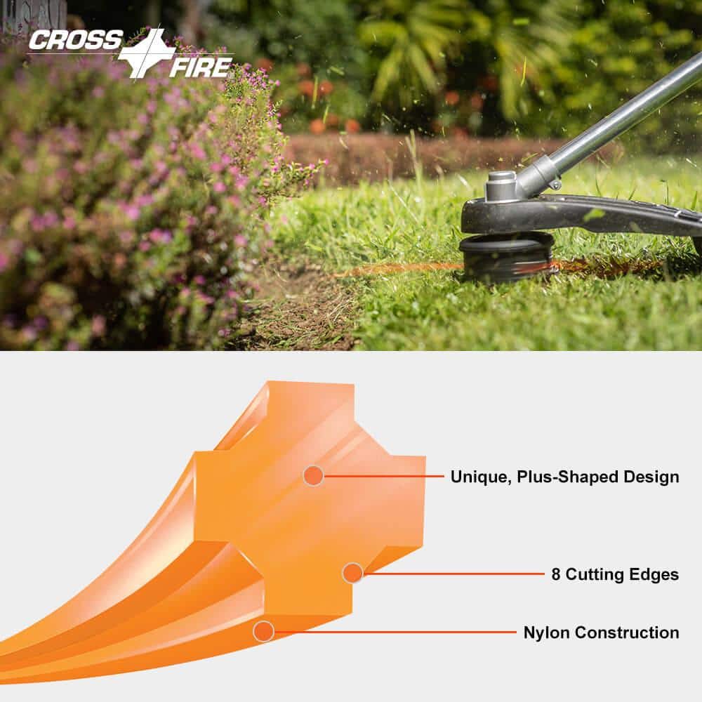 .155″ Cross-Fire Trimmer Line (126 ft.) Large Clam - Hercitys