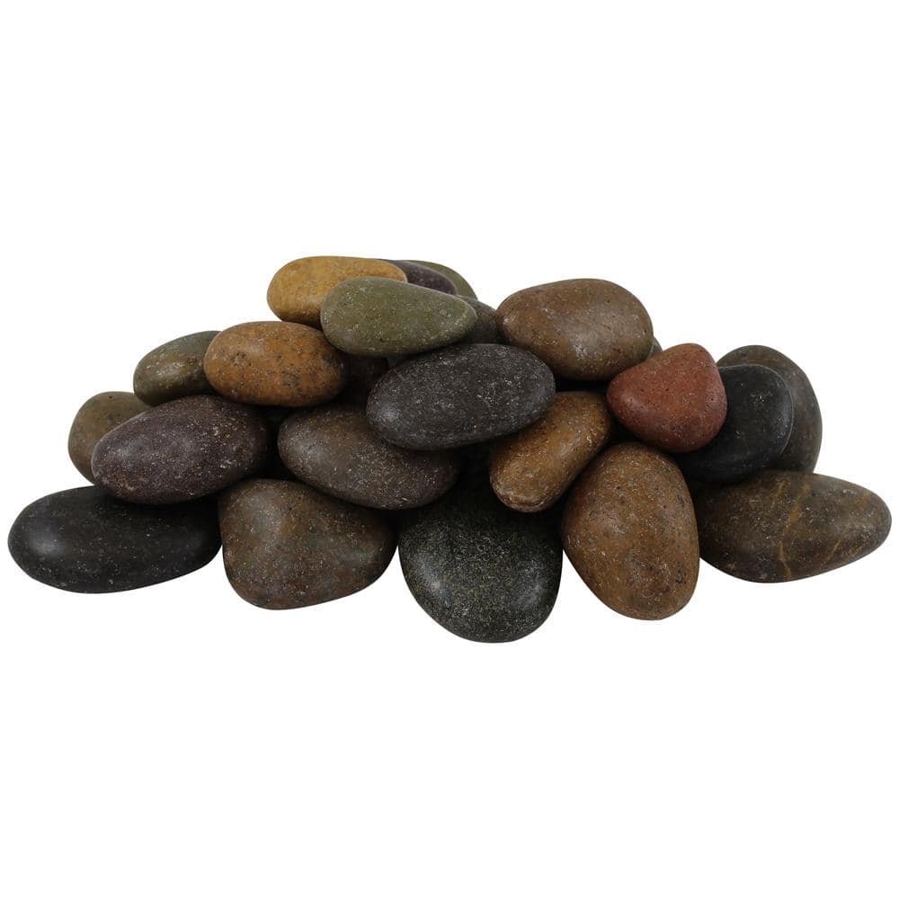 1 in. to 2 in., 20 lb. Medium Mixed Grade A Polished Pebbles - Hercitys