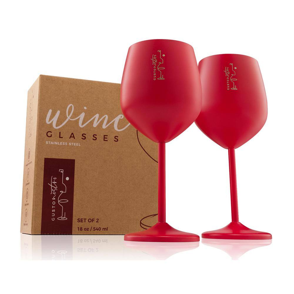 18 oz. Full-Bodied Red Outdoor Use Wine Glass (Set of 2) - Hercitys