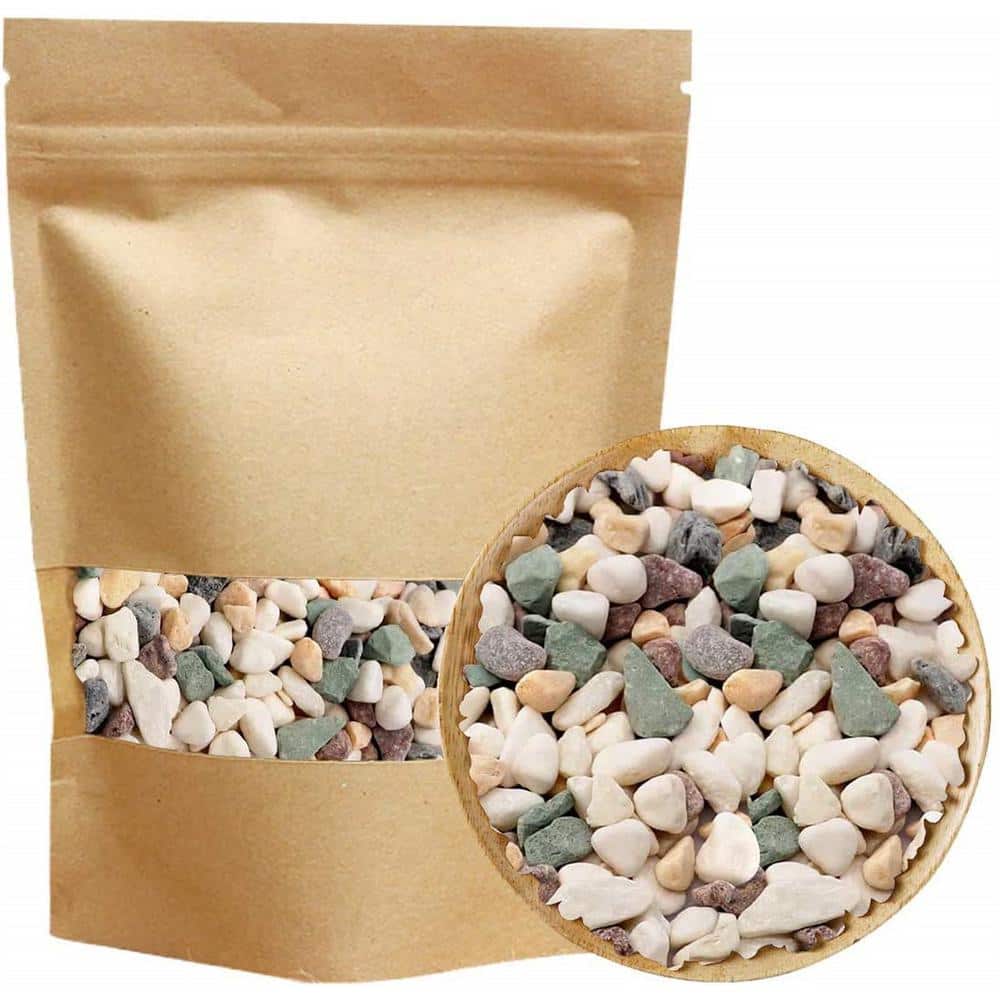 0.1 cu. ft. Multi-Colored 2.2 lbs. 0.2 in.-0.39 in. Size Extra Small Gravel - Hercitys