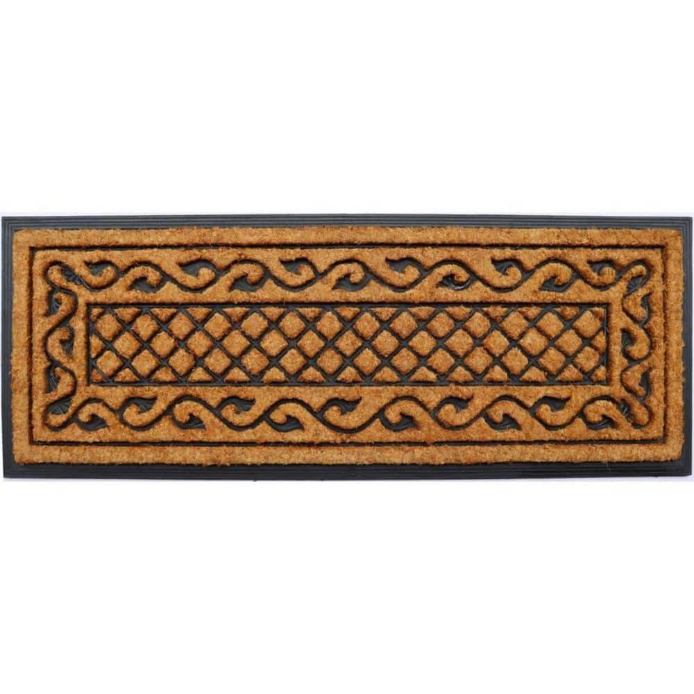 47 in. x 18 in. Coir;Rubber Outdoor Door Mat - Hercitys