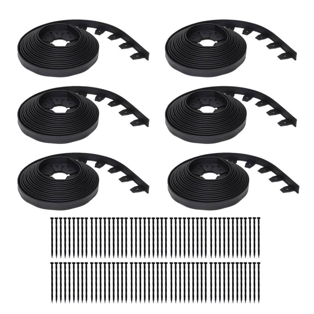 (6) 40 ft. Coils, 240 Total Feet Heavy Duty No-Dig Edging Kit - Hercitys
