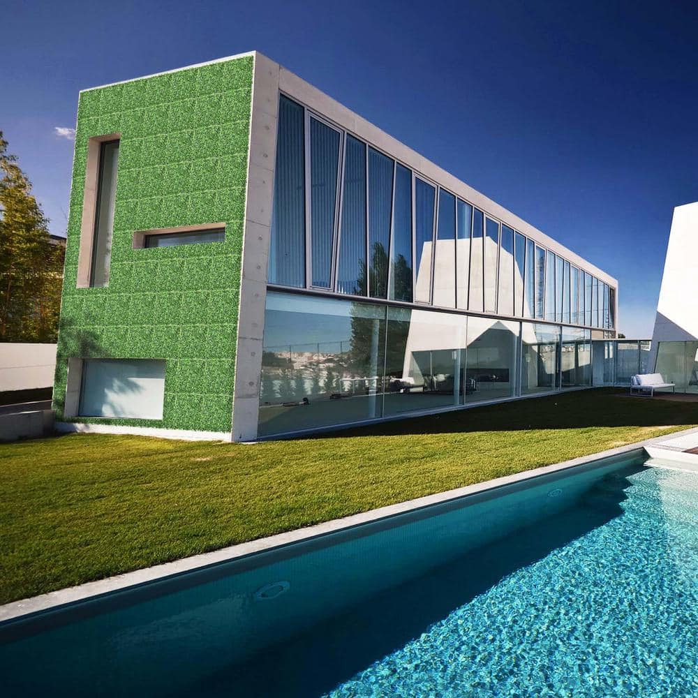 20 in. H x 20 in. W Plastic Artificial Ivy Boxwood Hedge Privacy Garden Fence for Home Backyard Garden, 1-Pieces - Hercitys