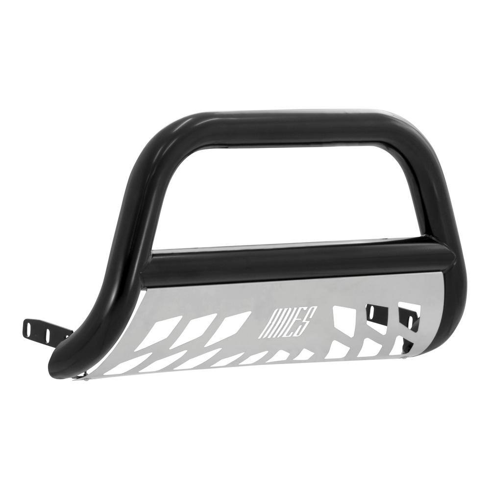 3-Inch Black Steel Bull Bar, No-Drill, Select Dodge, Ram Dakota - Hercitys