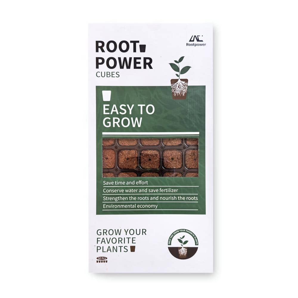 50 Peat PelletSeed Starter Kit with tray for In-Ground Use, Gardens and Raised Beds, Flowers, Vegetables, Trees, Shrubs - Hercitys