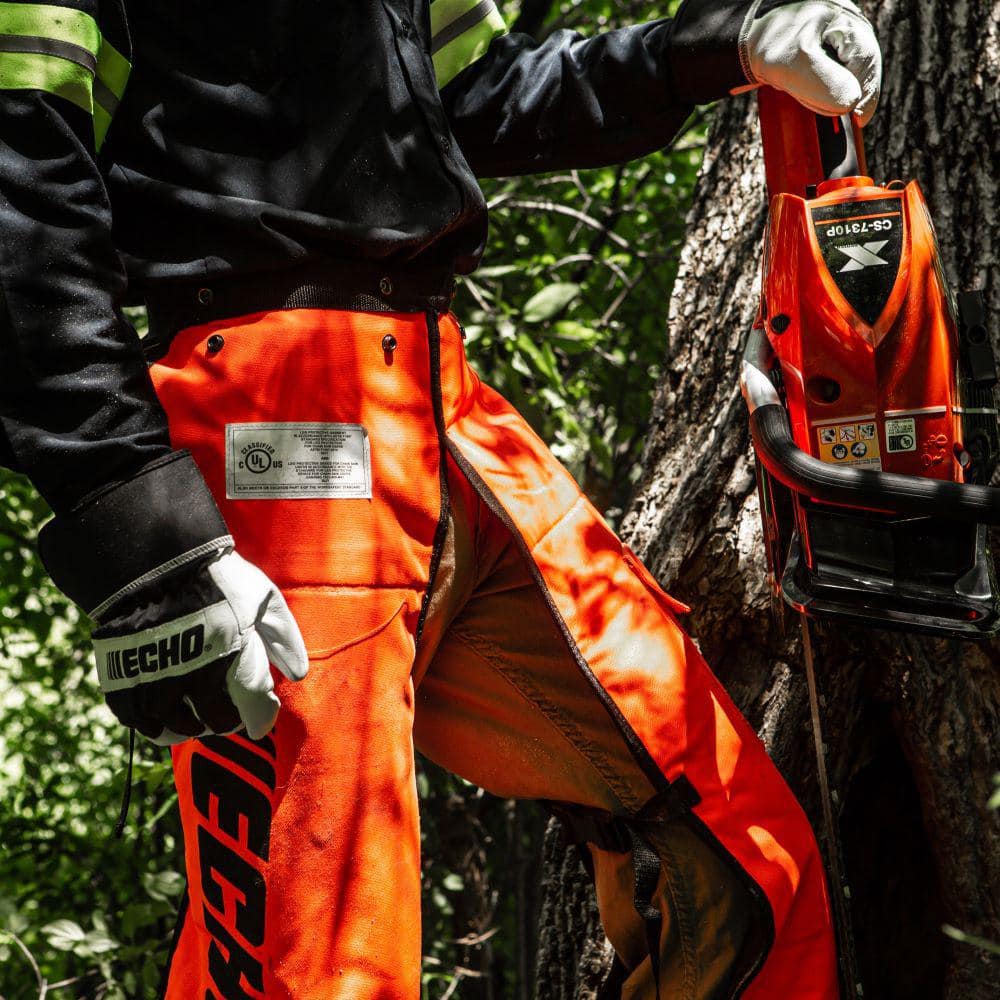 40 in. Long Apron Style Safety Chainsaw Protective Chaps Pants Cover with Adjustable 30 in. to 42 in. Waist Strap - Hercitys