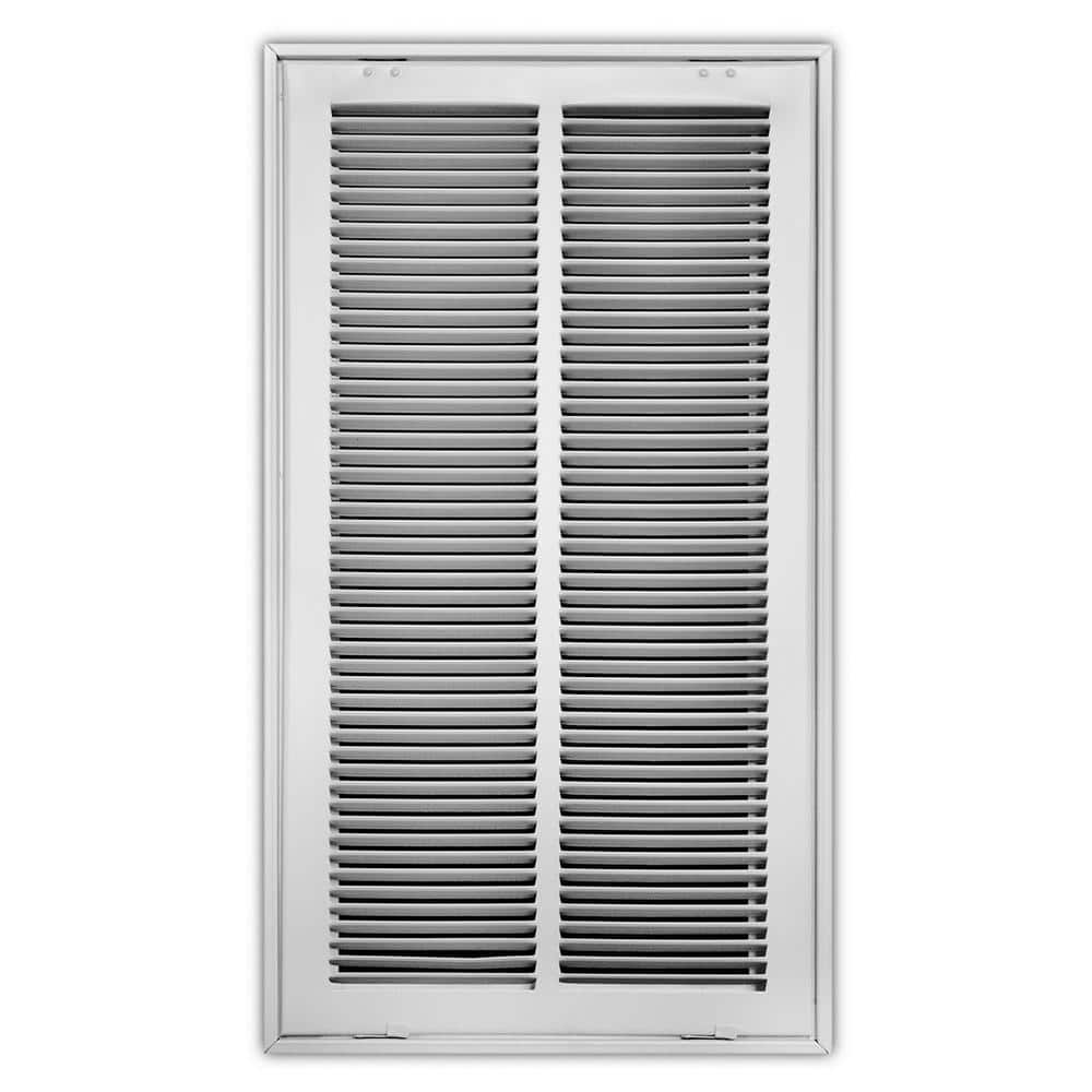 12 in. x 24 in. Steel Return Air Filter Grille in White - Hercitys