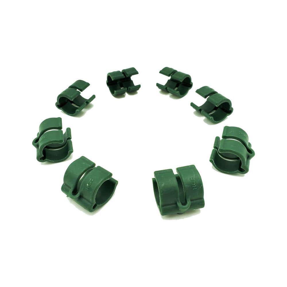 1.25 in. W x 1.25 in. D, Greenhouse Shelter Shelf Clips, Plastic, Bag of 8 Clips - Hercitys