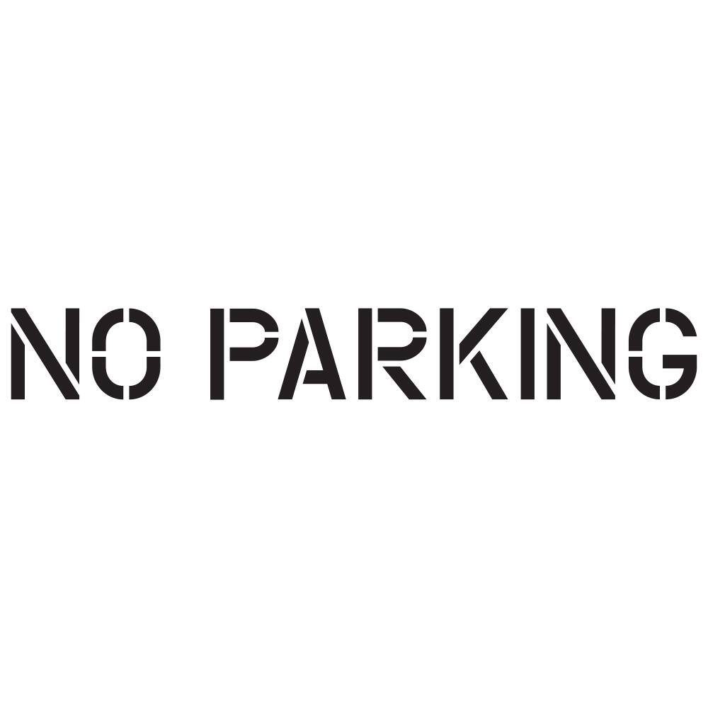 4 in. No Parking Stencil - Hercitys