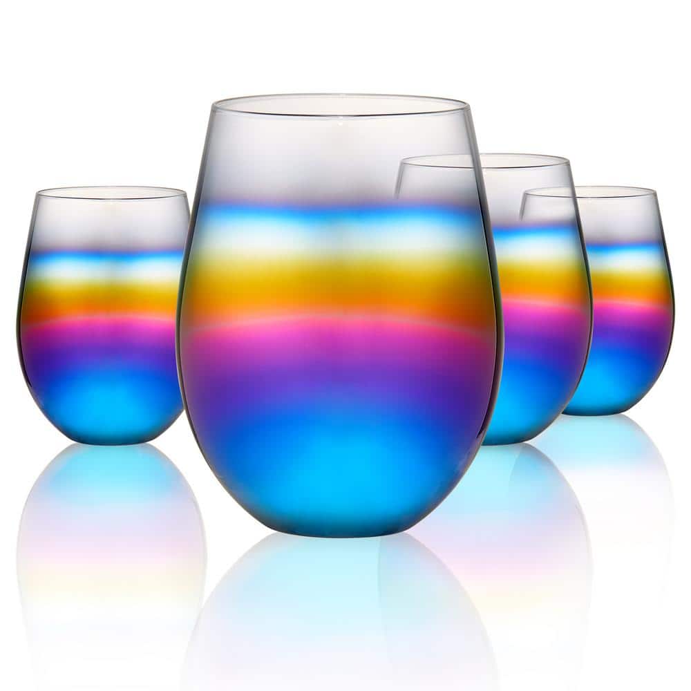 15 oz. Design Stemless Wine Glass (Set of 4) - Hercitys