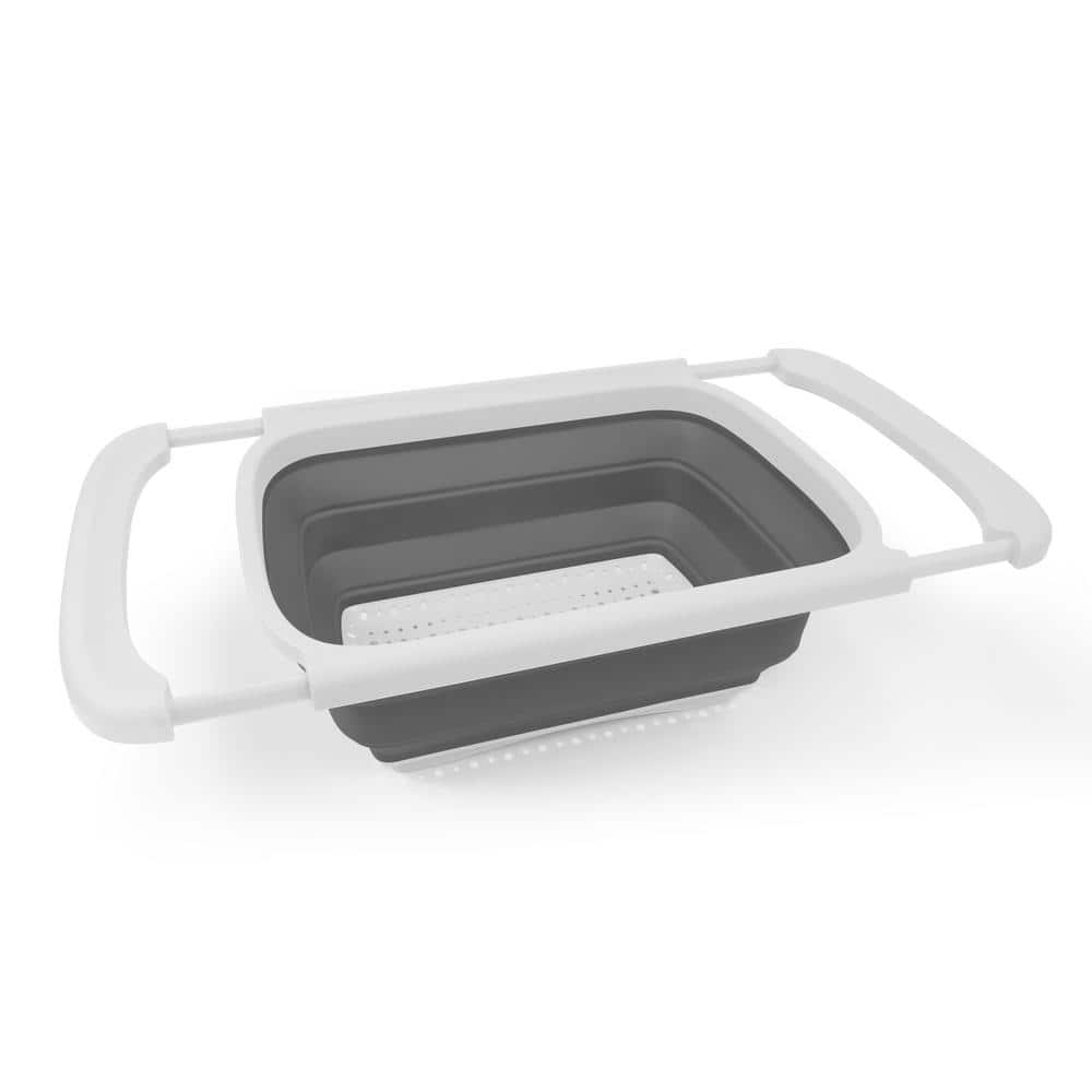 10.5 in. TPR Collapsible Over the Sink Strainer with Extendable PP - Hercitys