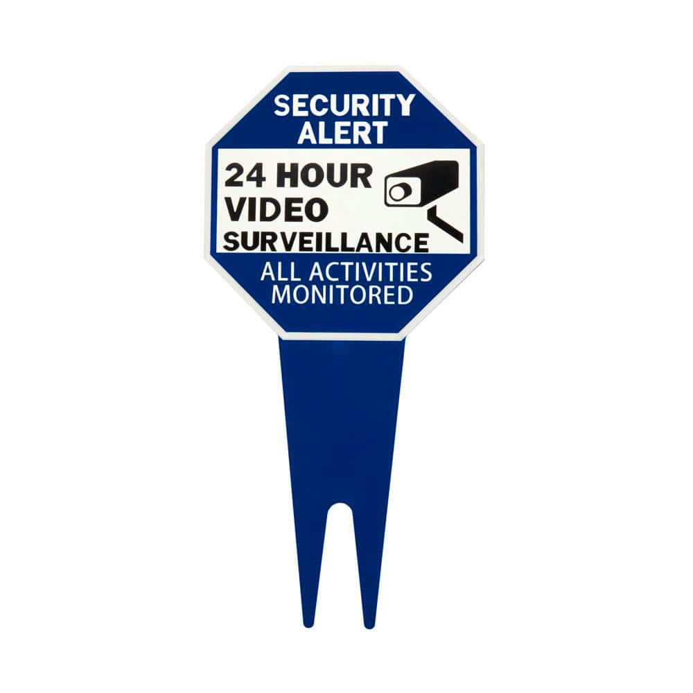 10 in. x 10 in. Aluminum Surveillance Yard Sign - Hercitys