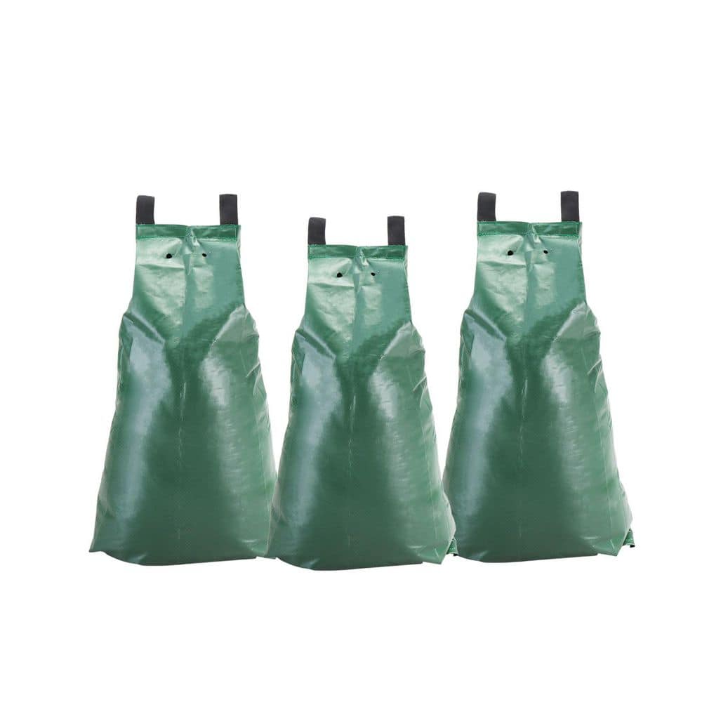 20 Gal. PVC Tree Watering Bag for Slow Release Drip Tree Irrigation (3-Packs) - Hercitys