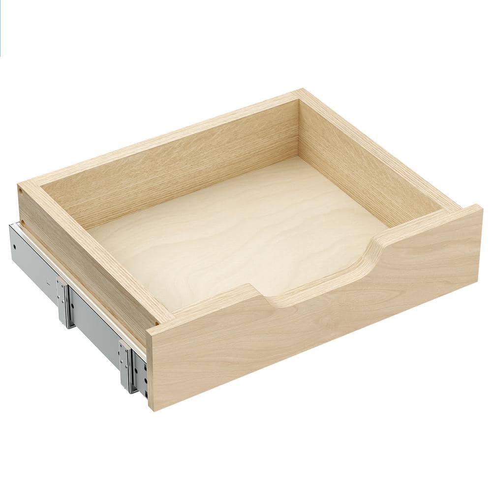 10.31 in. W x 3.15 in. H x 19.5 in. D Light Brown Wood Drawer Storage Pull-Out Organizer - Hercitys