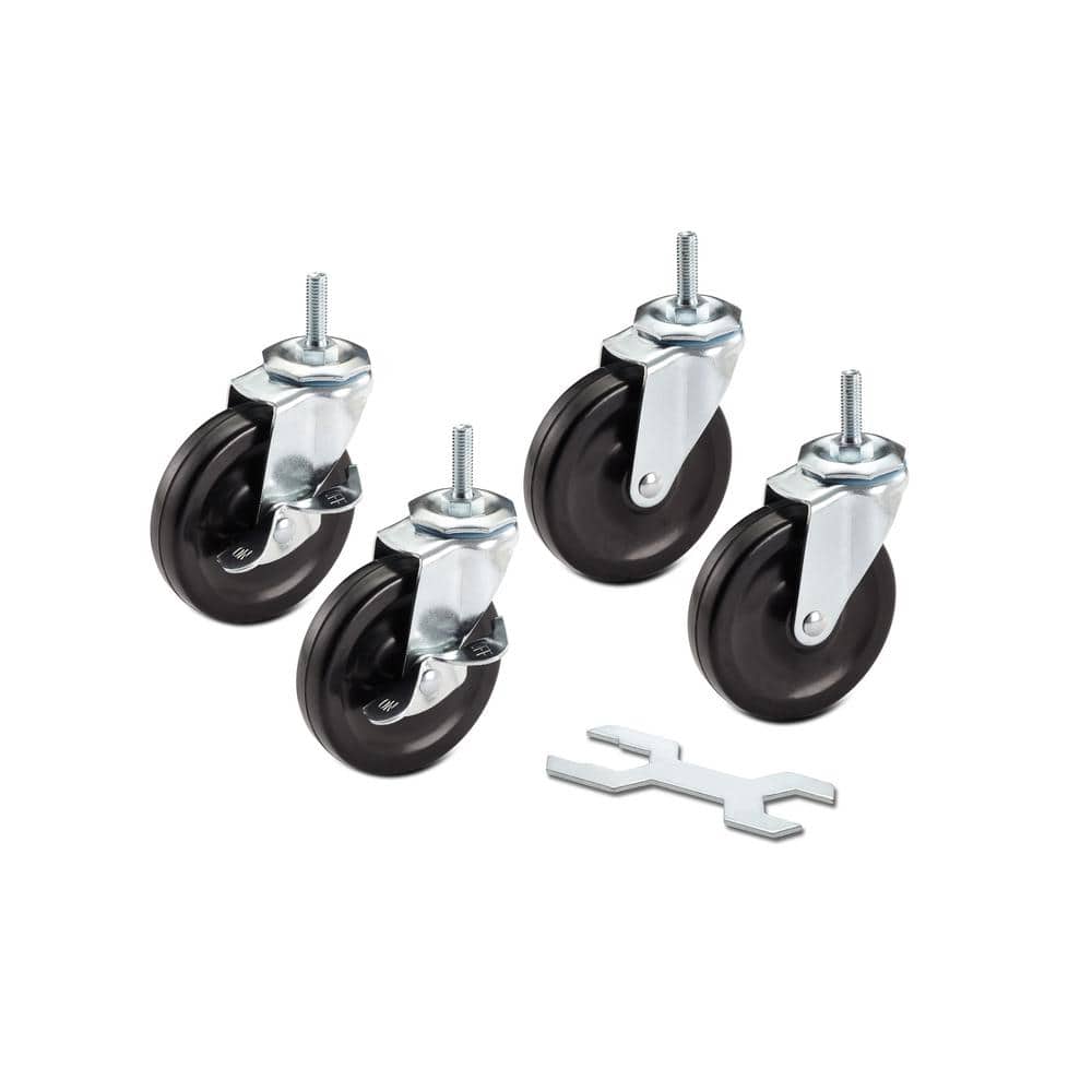 4 in. H x 1 in. D Swivel Wheel Set of (4) - Hercitys