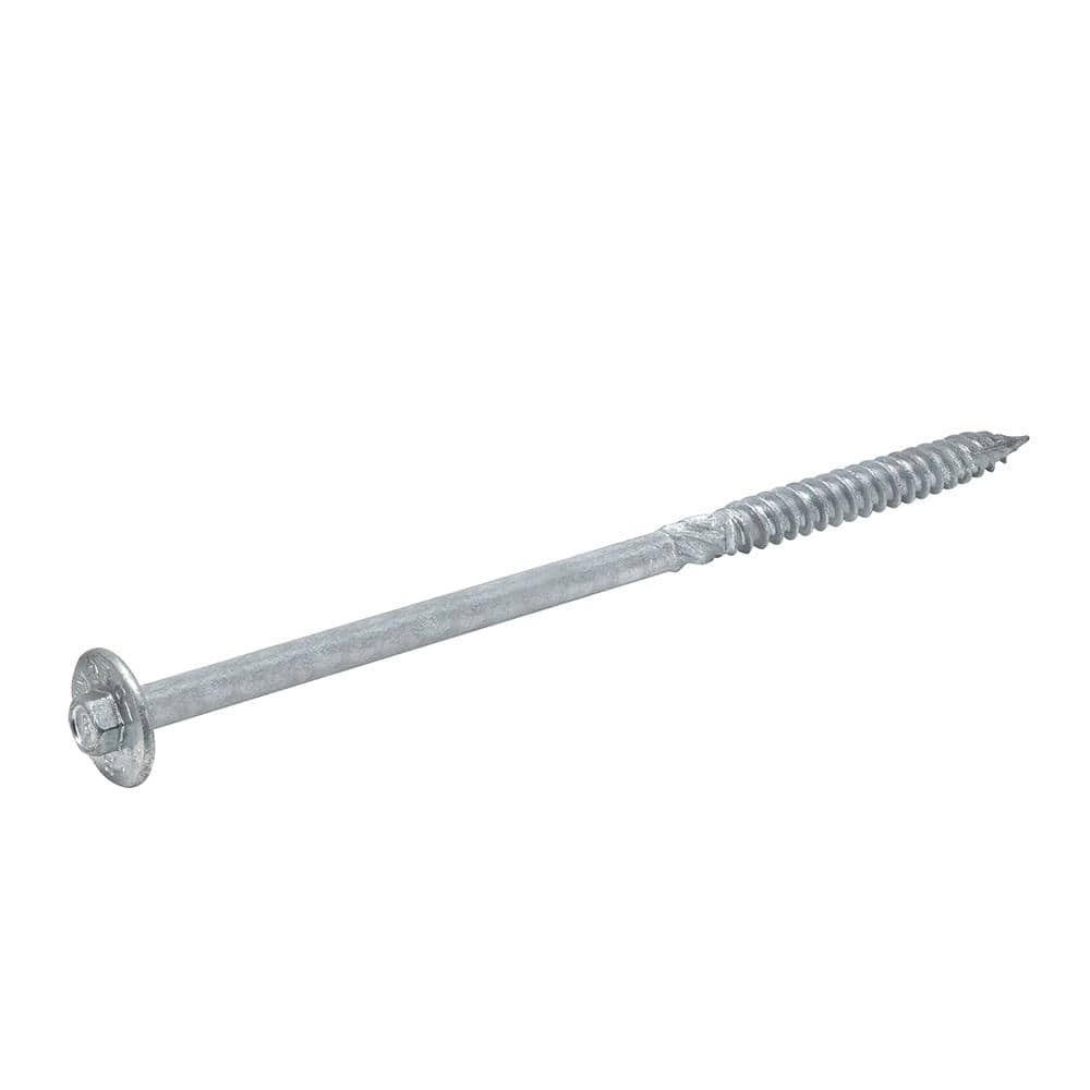 3/8 in. x 8 in. Hex Drive Washer Head Structural Hot Dipped Galvanized Screw (20-Piece) - Hercitys