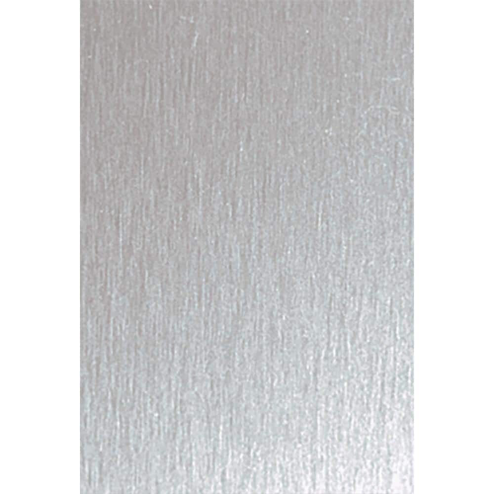 4 ft. x 8 ft. Laminate Sheet in Aluminum with Brushed Aluminum Finish - Hercitys