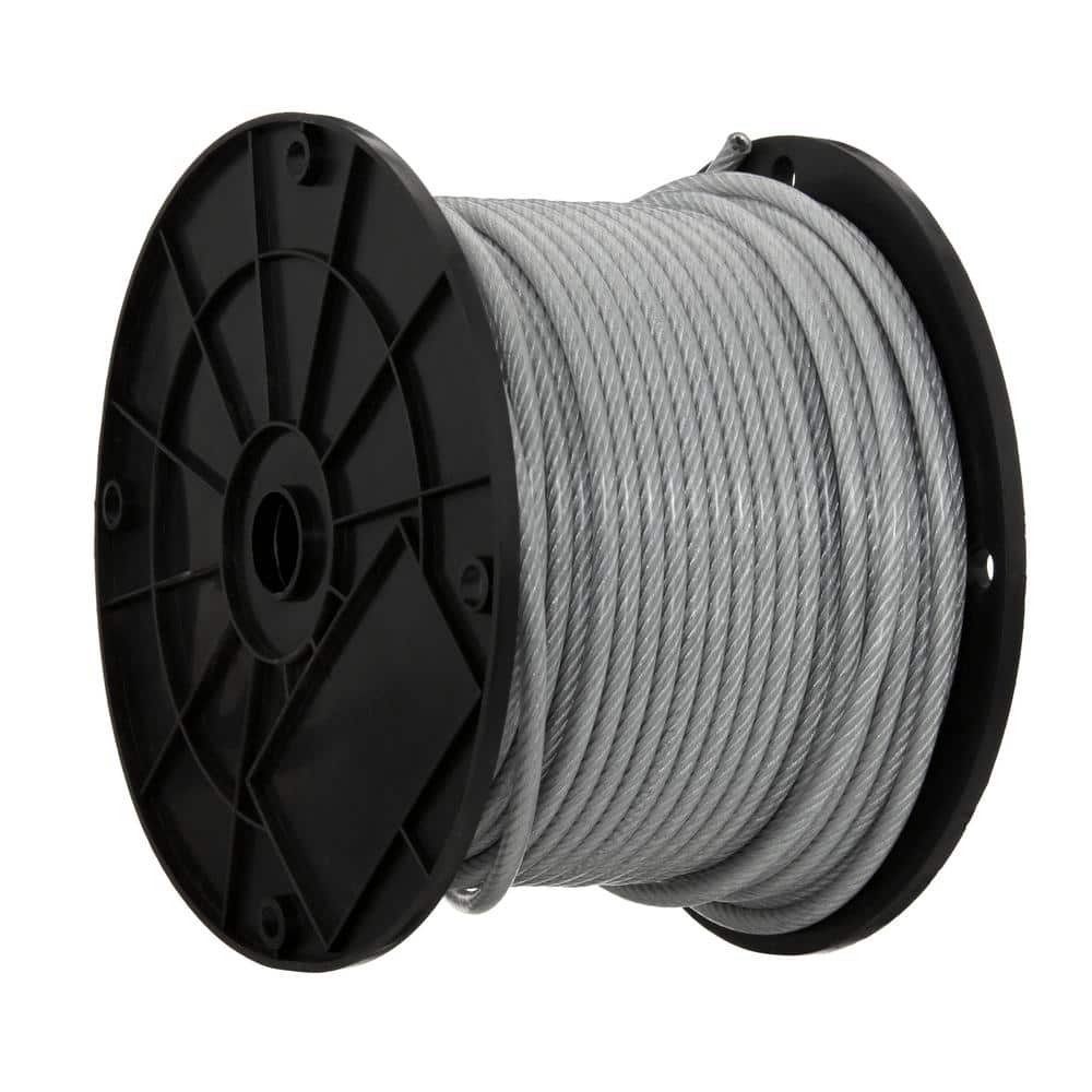 3/16 in. x 250 ft. Galvanized Vinyl Coated Steel Wire Rope - Hercitys