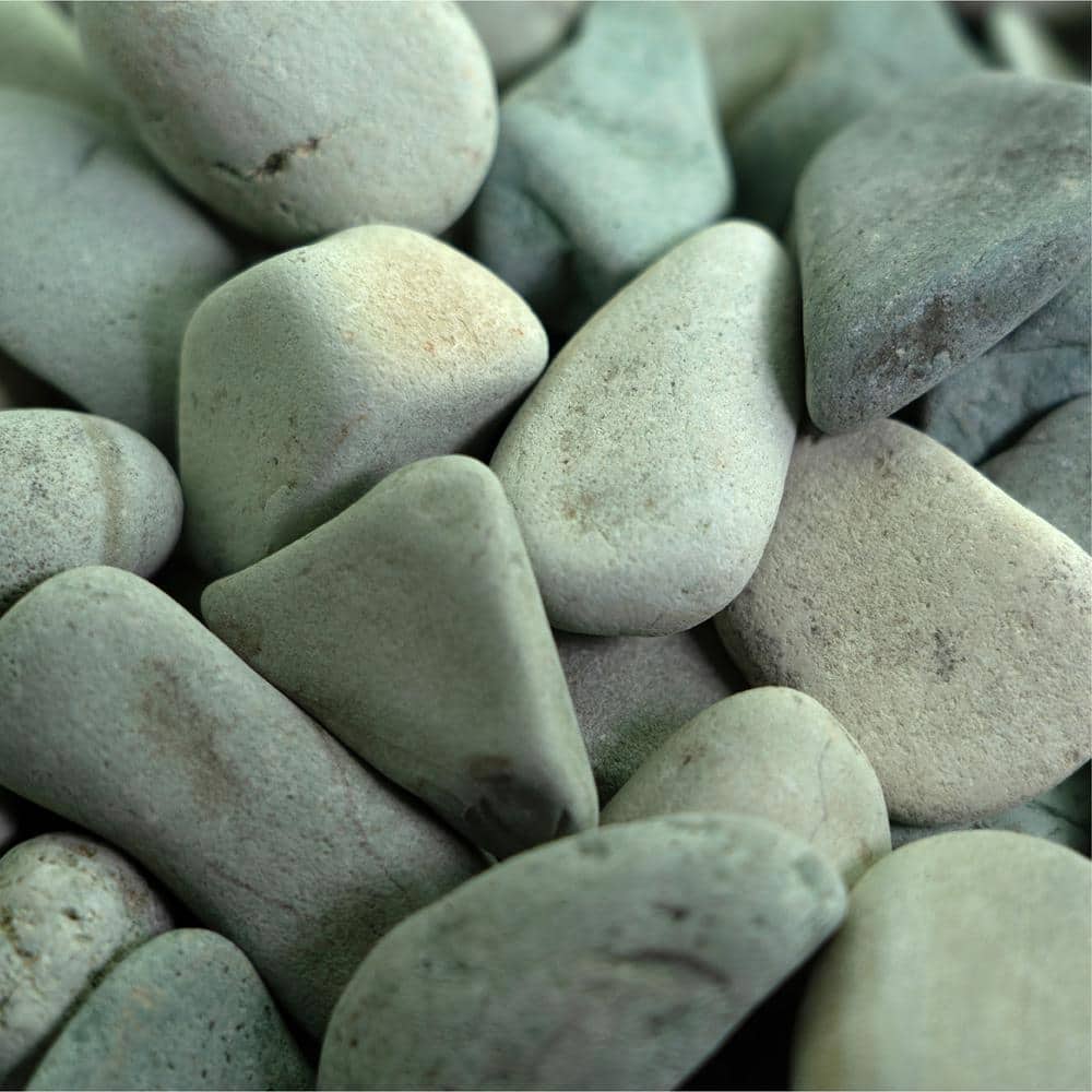 0.25 cu. ft. 2 in. to 3 in. 20 lbs. Green Polynesian Landscape Rock for Gardens, Potted Plants and Terrariums - Hercitys