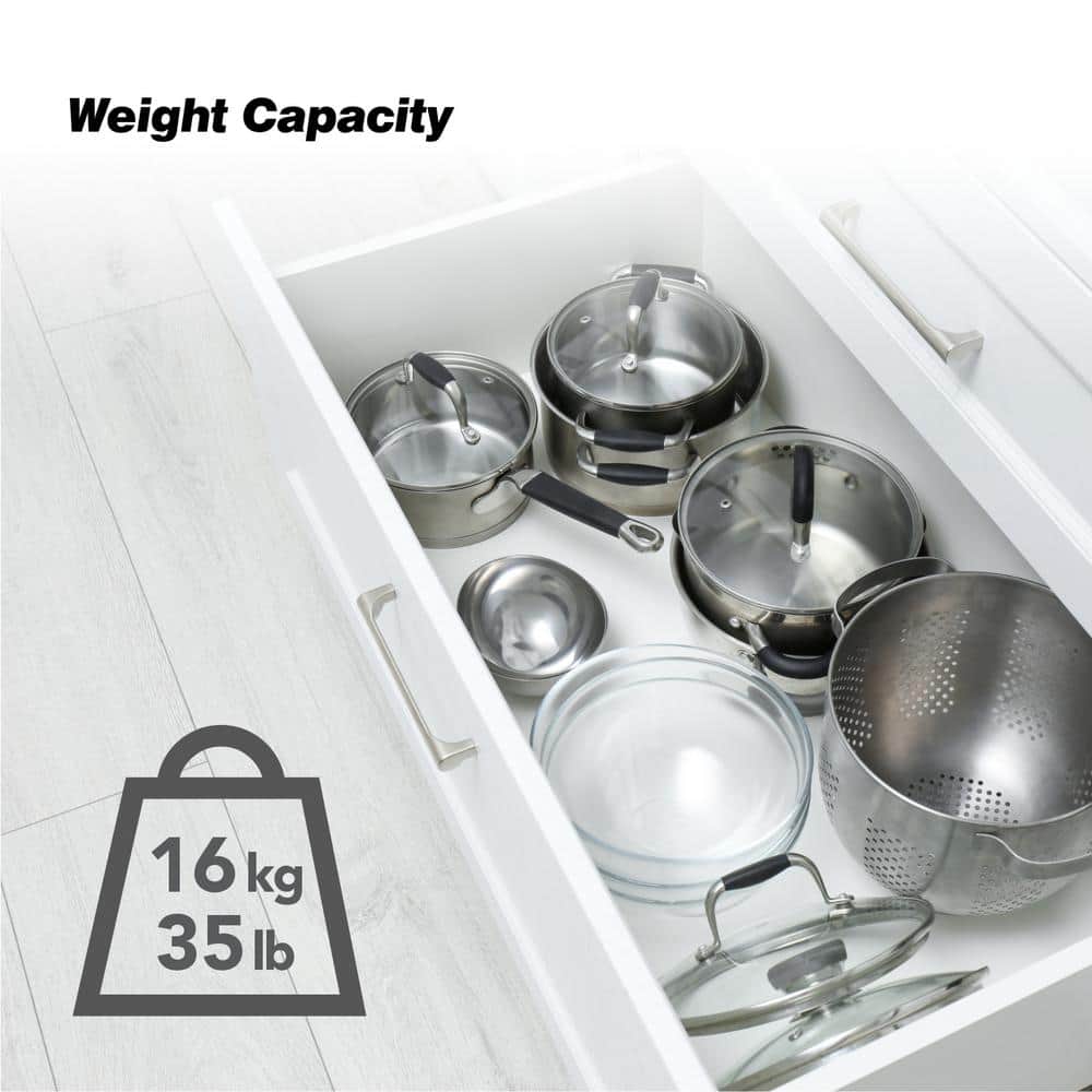 22-7/8 in. (581 mm) 3/4 Extension Center Undermount Ball Bearing Drawer Slide - Hercitys