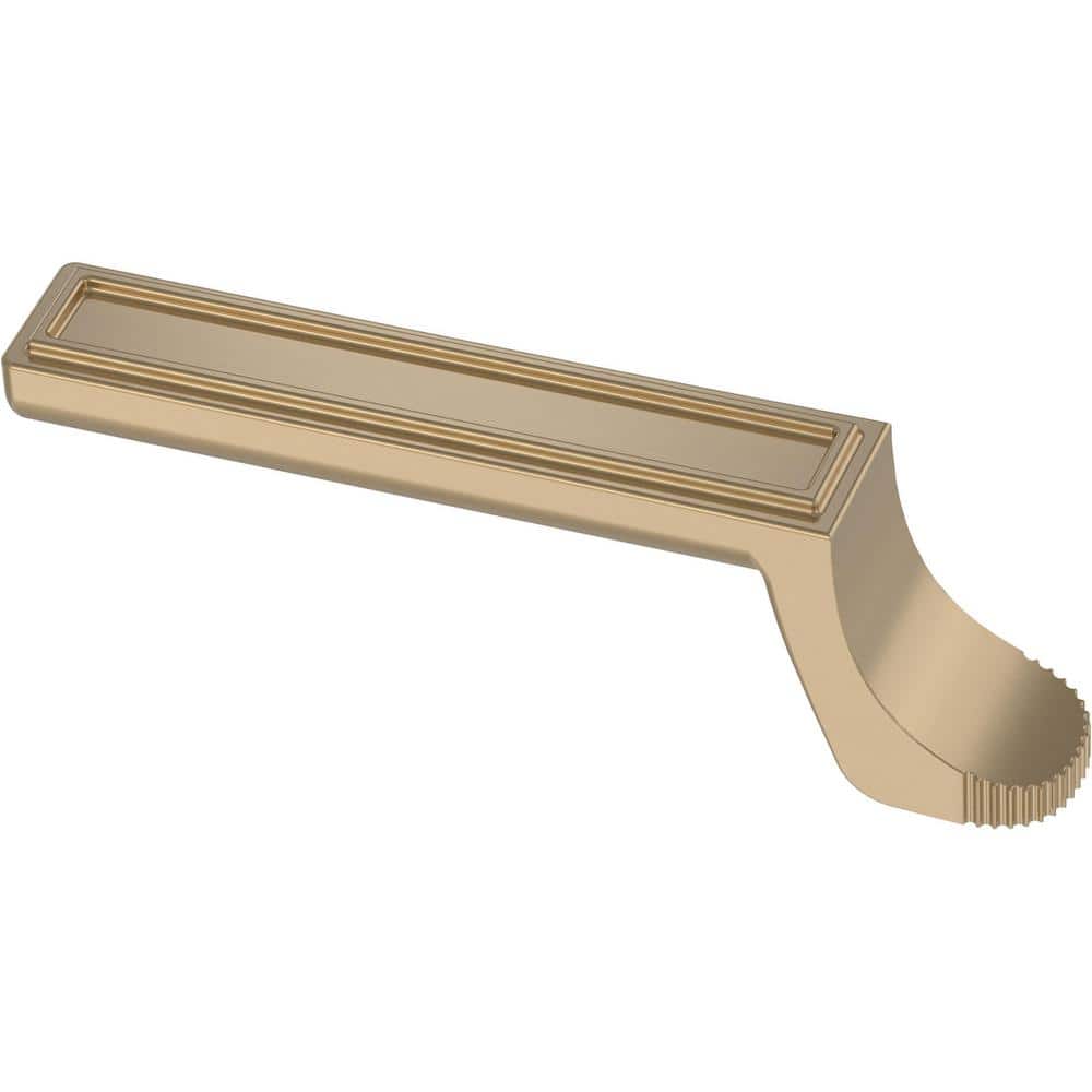 (10-Pack) Structured Column 3-11/16 in. (93 mm) Traditional Champagne Bronze Bar Cabinet Knobs - Hercitys