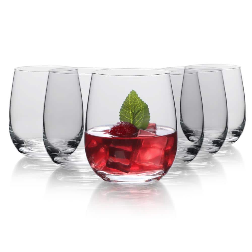 15.5 oz. Lead-Free Crystal Beverage Glasses (Set of 6) - Hercitys