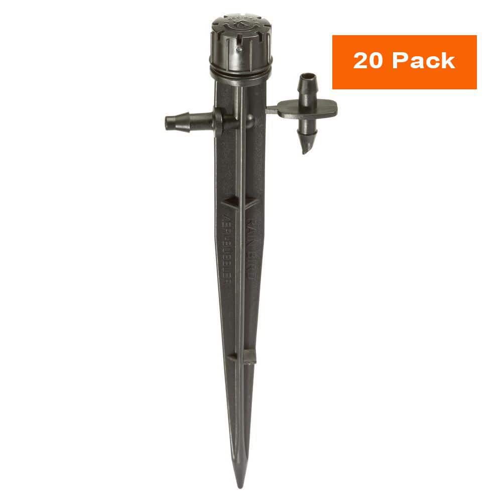 0-13 GPH Full Circle Pattern Micro Bubblers on Stake (20-Pack) - Hercitys