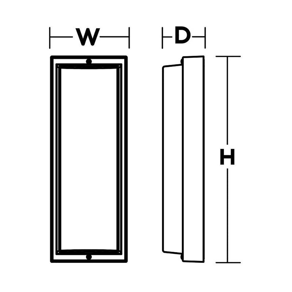 10.5-Watt White Outdoor Integrated LED Wall Pack Light - Hercitys