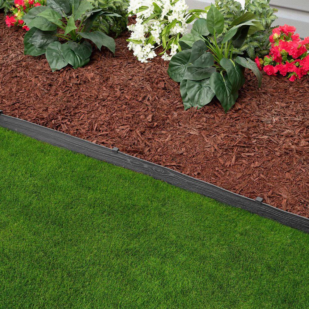 20 ft. Black Composite Dig-In Landscape Edging Kit - Hercitys