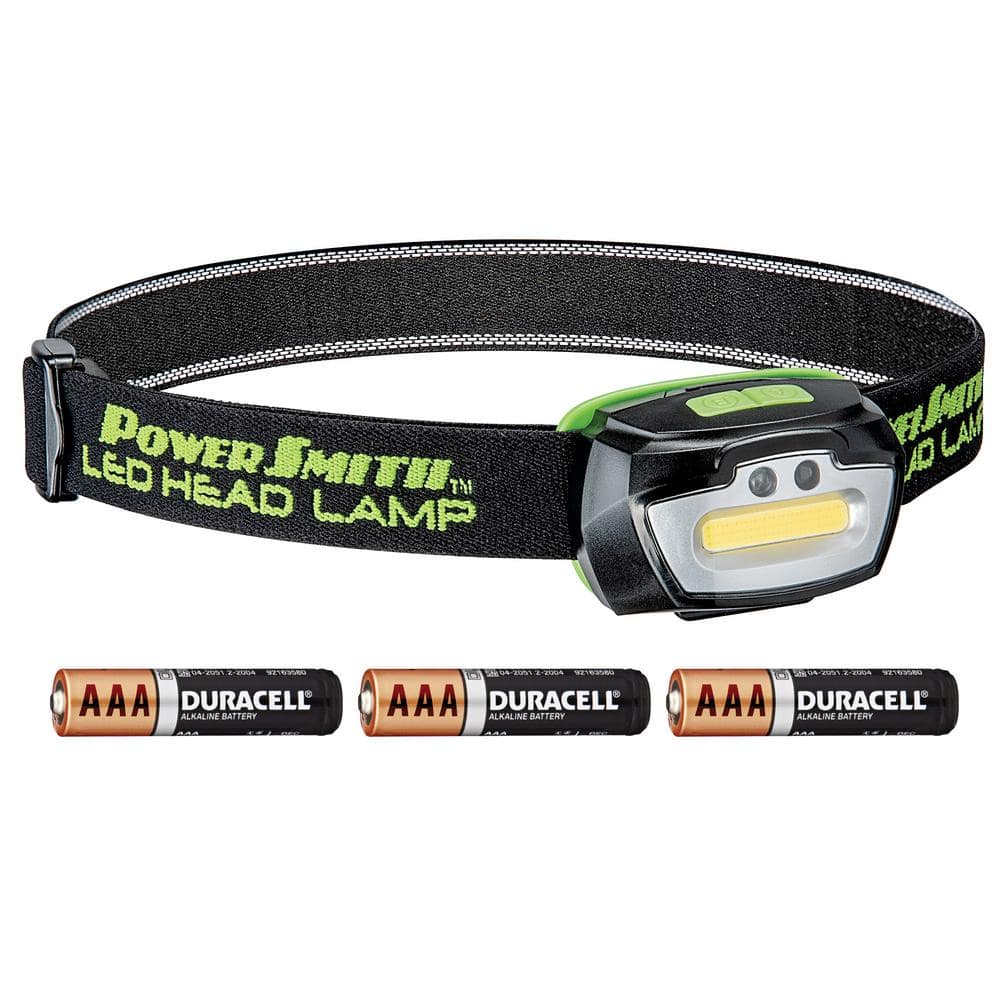 230 Lumens LED Motion-Sensor WeatherProof Headlamp with Adjustable Strap, High/Low/Strobe Modes and Batteries - Hercitys